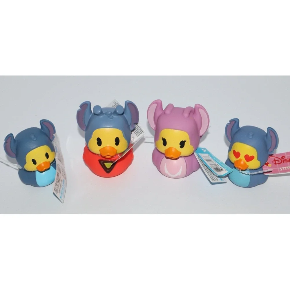 Disney STITCH & ANGEL Rubber Ducks Cruise Set 4 NEW